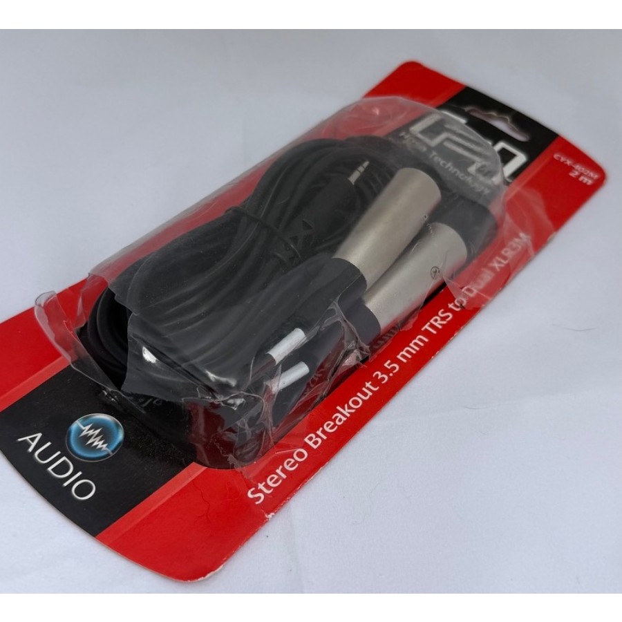 Hosa Technology CYX Serisi CYX-402M - Fırsat Reyonu 2 metre 3.5 mm. Stereo (Erkek) - XLR (Erkek)