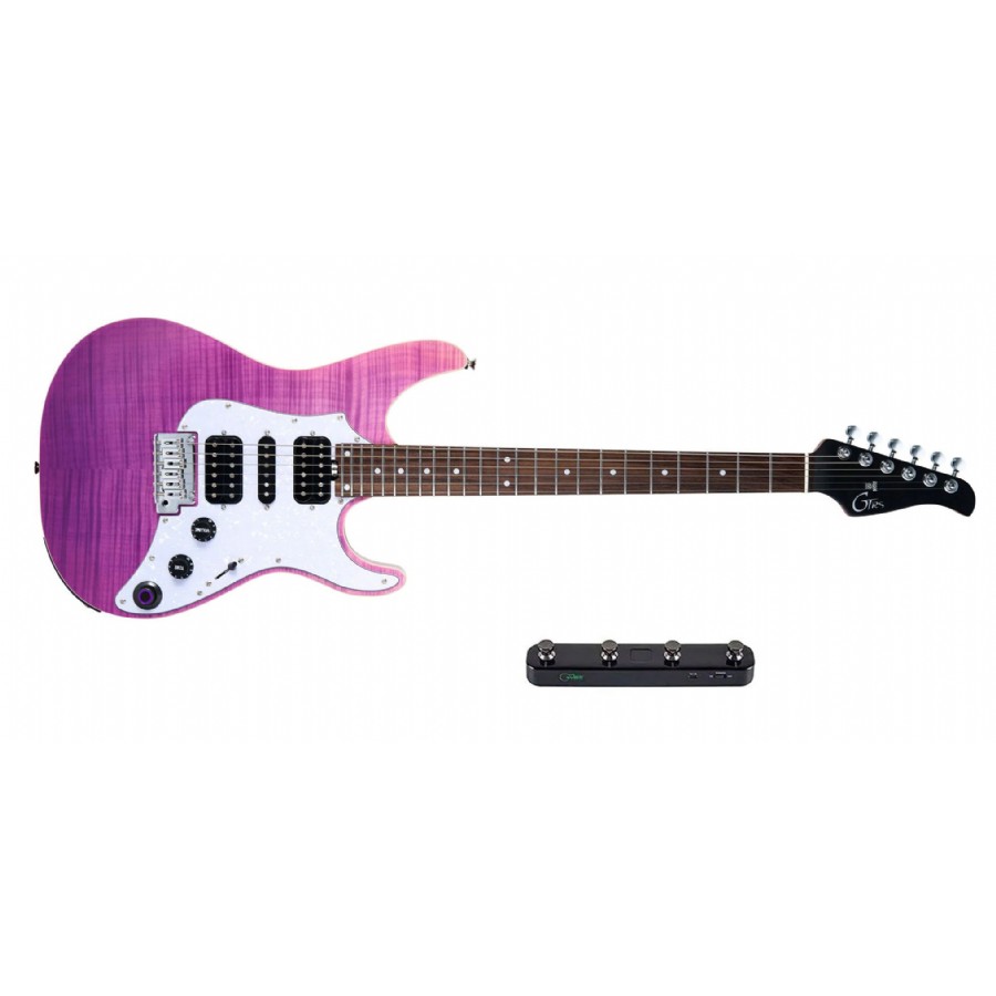 MOOER GTRS SL810 PRBR - Purple Burst Elektro Gitar – Entegre Efekt Prosesörlü