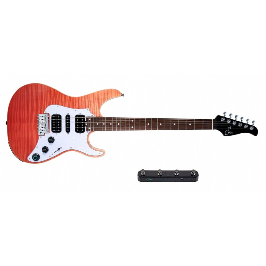 MOOER GTRS SL810 RDBR - Red Burst Elektro Gitar – Entegre Efekt Prosesörlü