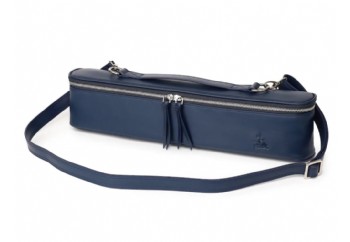 Fluterscooter Wine bag (vegan leather) Lacivert - Flüt Çantası Deri Slim