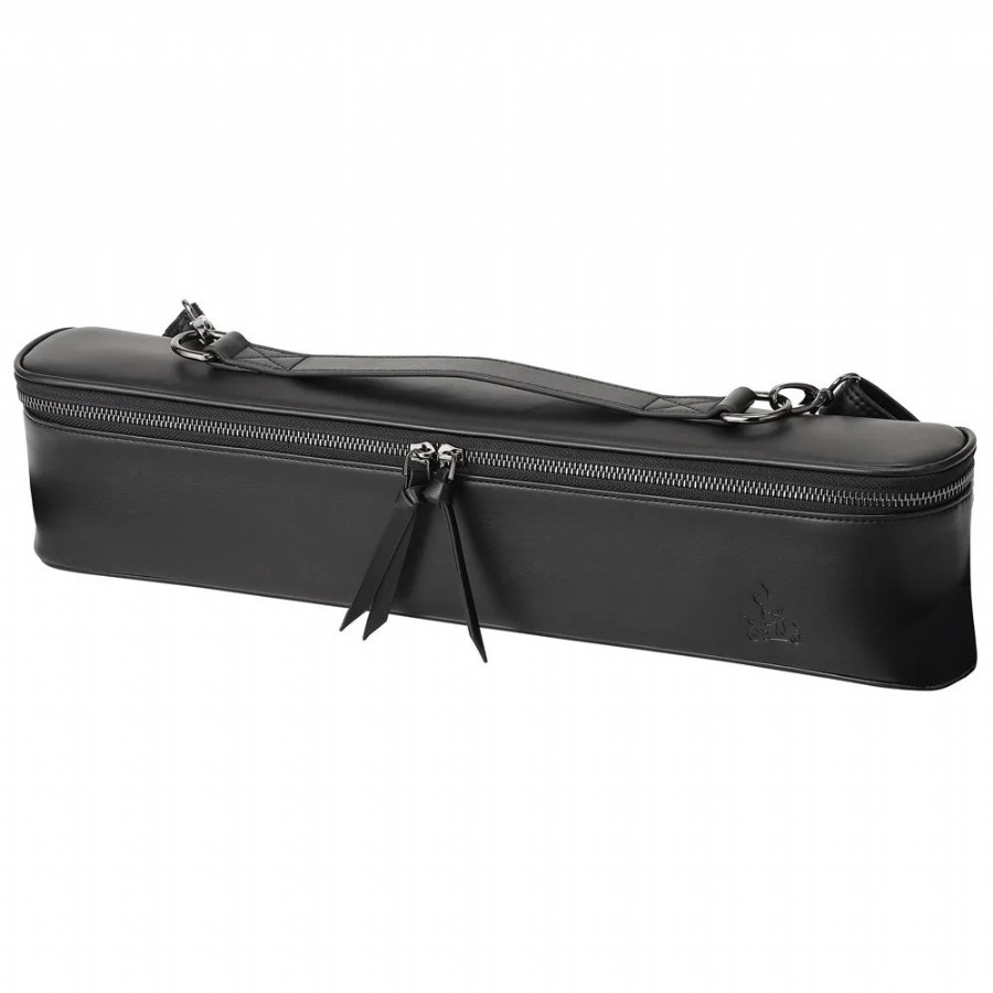 Fluterscooter Wine bag (vegan leather) Siyah Flüt Çantası Deri Slim