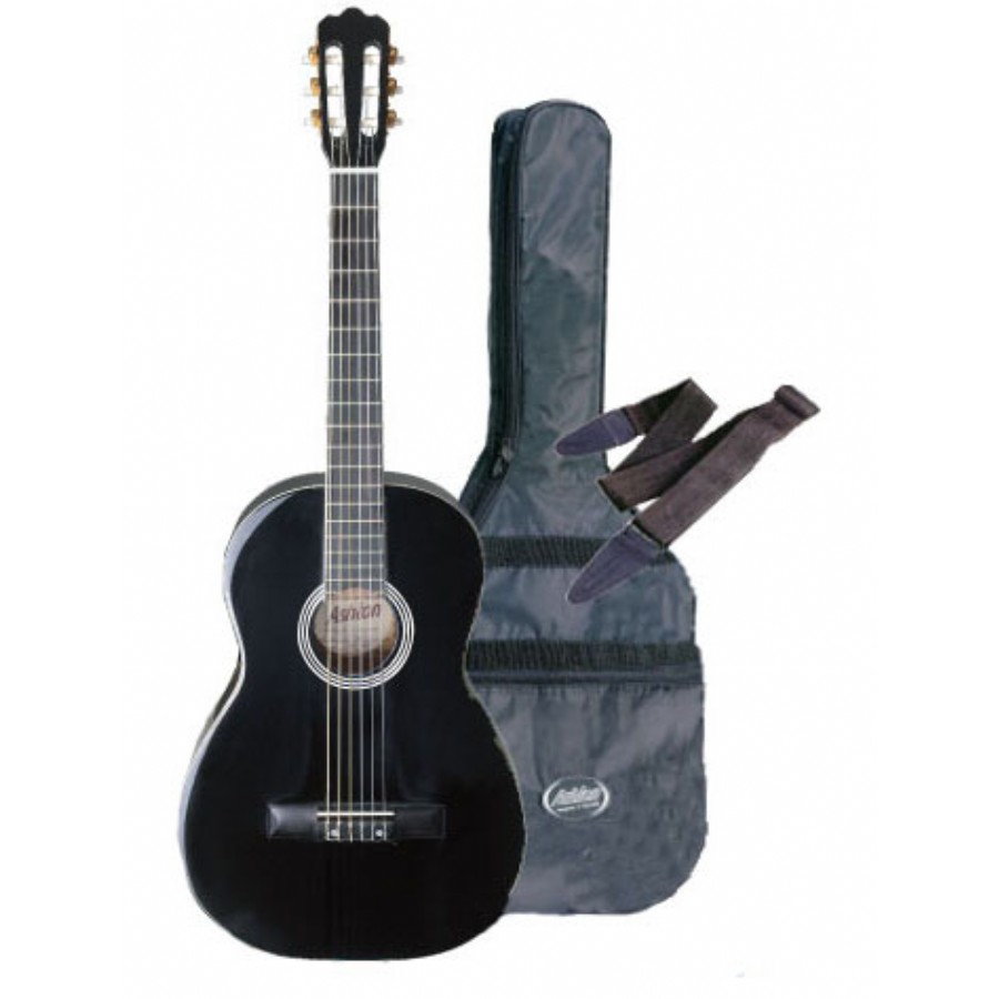 Ashton CG44 Starter Pack BK-Siyah Klasik Gitar Seti