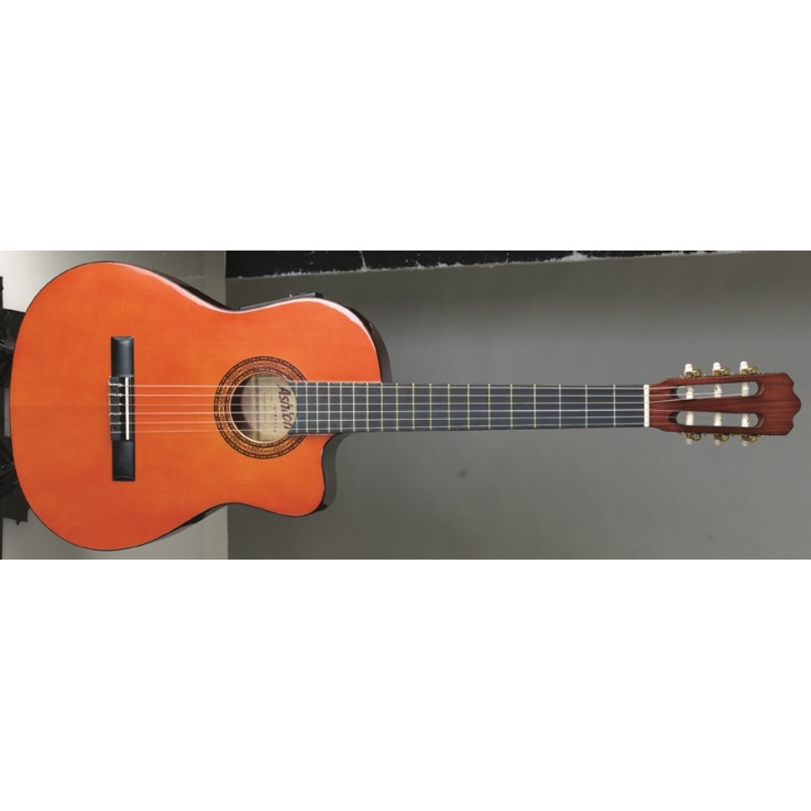 Ashton CG44CEQ AM - Amber Elektro Klasik Gitar