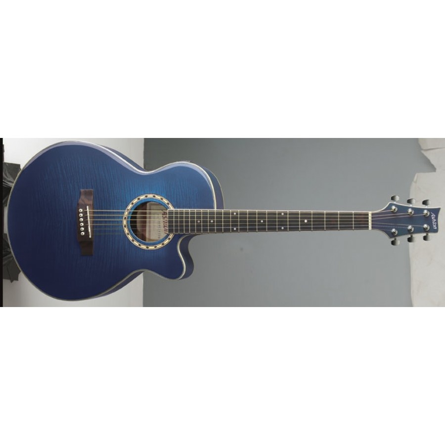 Ashton SL29CEQ TBB- Transparan Mavi Elektro Akustik Gitar