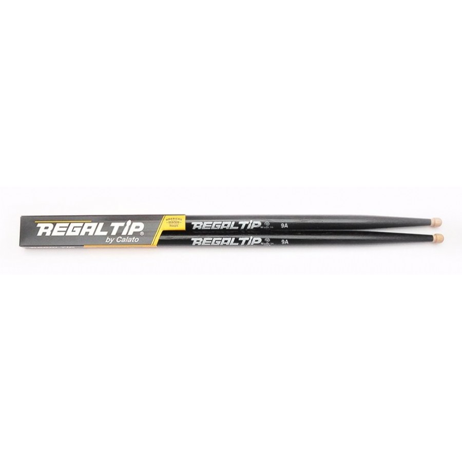 Regal Tip 209R 9A Wood Tip Drumsticks Black Baget