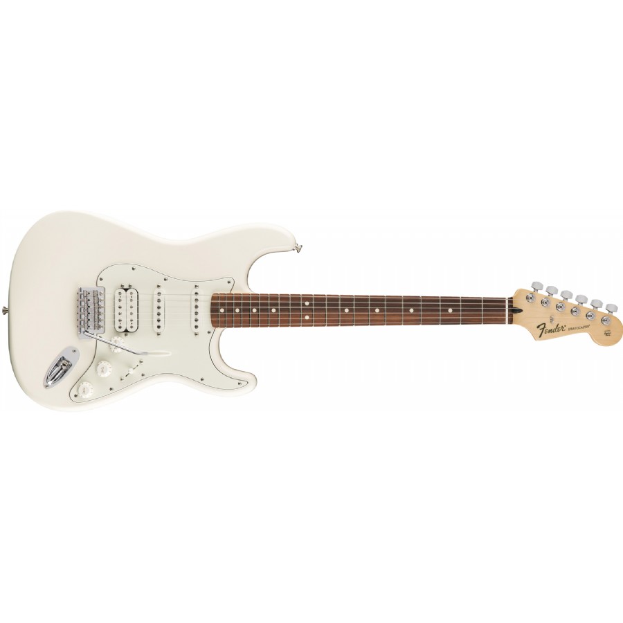 Fender Standard Stratocaster HSS Arctic White - Pau Ferro Elektro Gitar