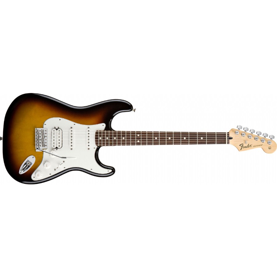 Fender Standard Stratocaster HSS Brown Sunburst Rosewood Elektro Gitar