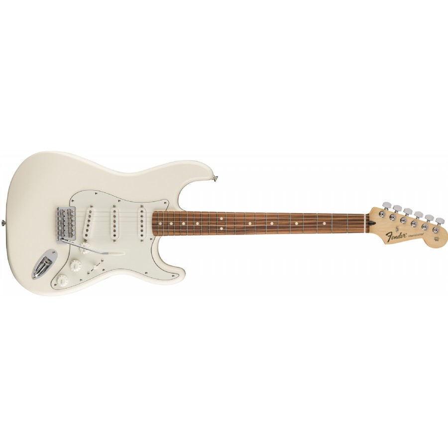 Fender Standard Stratocaster Arctic White - Pau Ferro Elektro Gitar