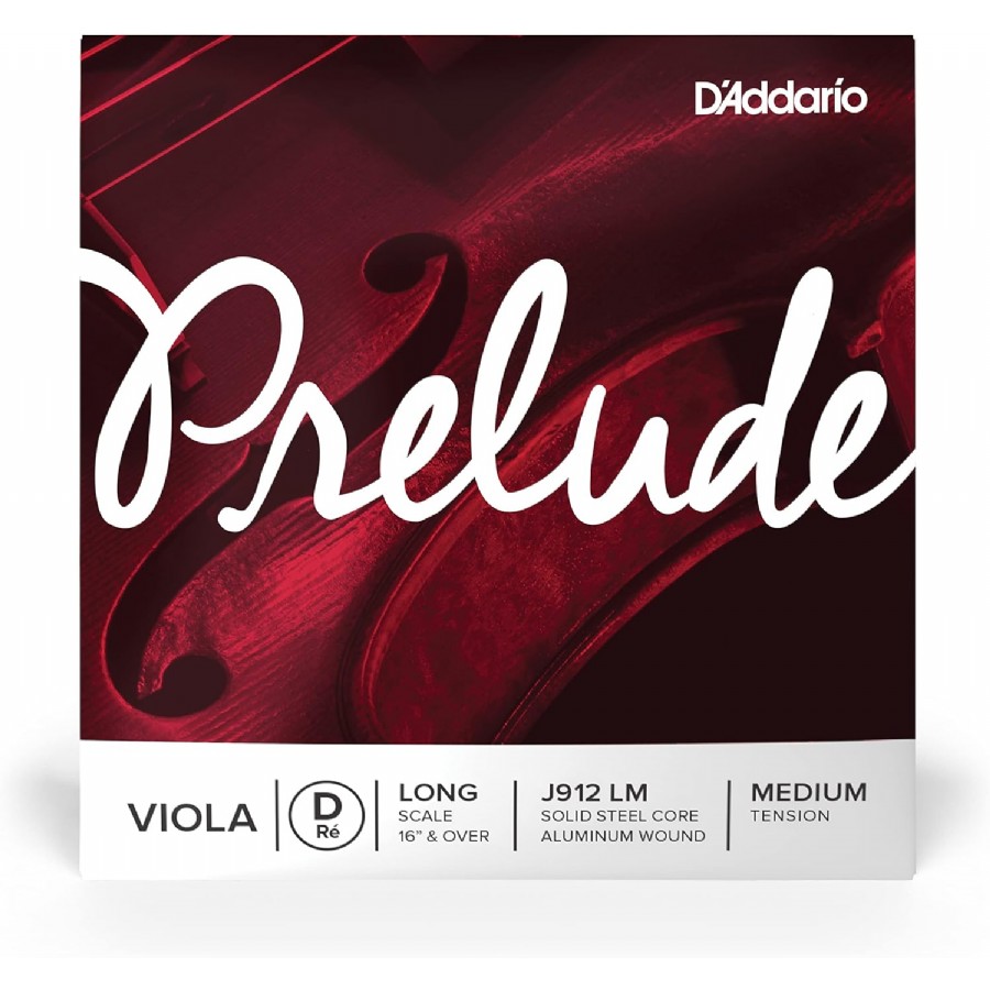 D'Addario Prelude Medium Tension J912LM - D (Re) - Tek Tel Viyola Teli