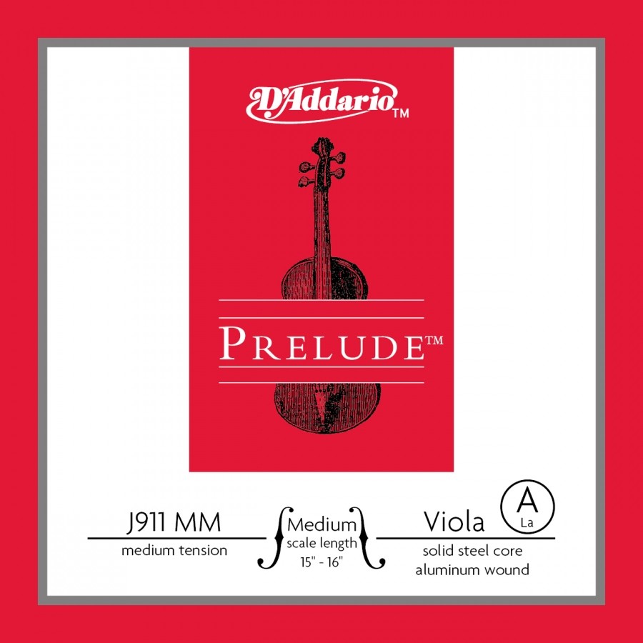 D'Addario Prelude Medium Tension J911MM A (La) Medium Tek Tel Viyola Teli