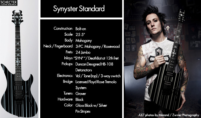 spesifikasi gitar schecter synyster gates original