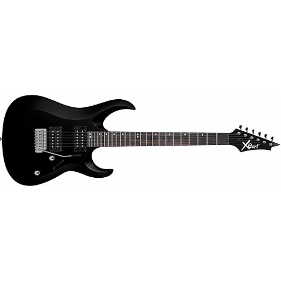 Cort CGP-X1 BK - Parlak Siyah Elektro Gitar Seti