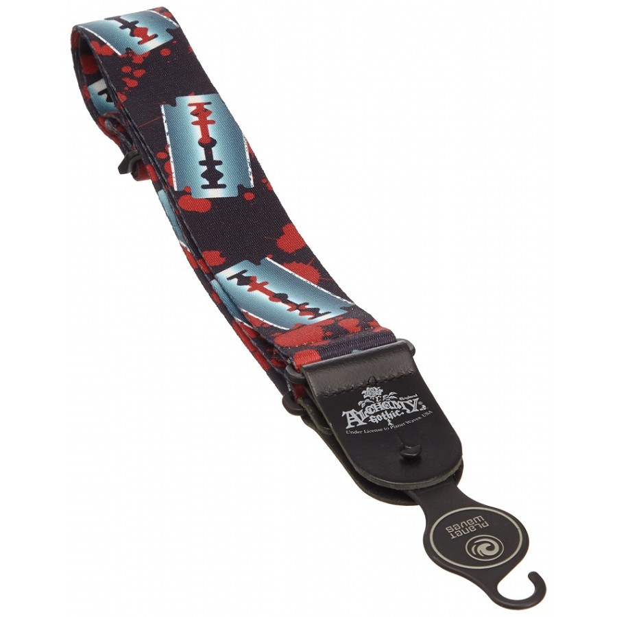 DAddario Alchemy Gothic Collection Straps 50AL03 - Razors Edge Gitar Askısı