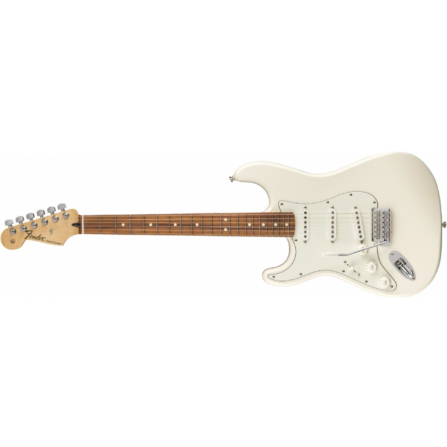 Fender Standard Stratocaster Left Handed Arctic White - Pau Ferro Solak Elektro Gitar