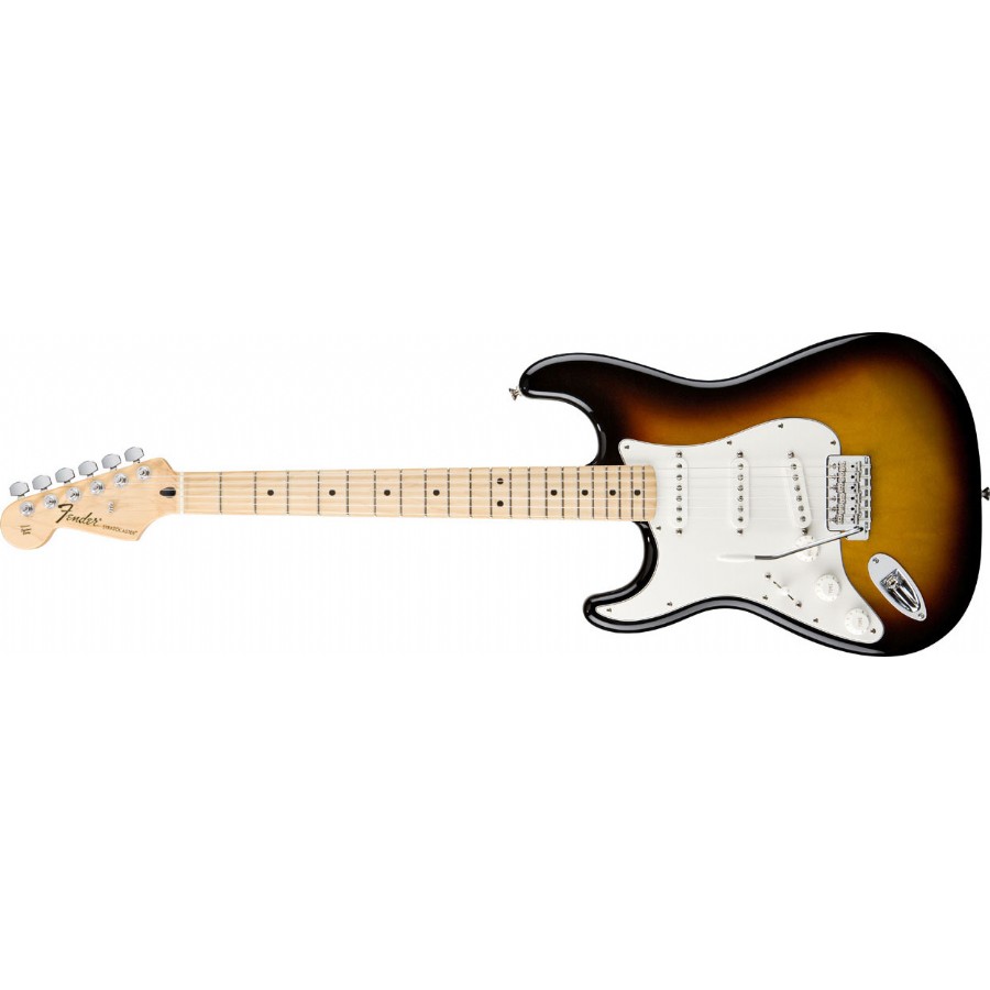 Fender Standard Stratocaster Left Handed Brown Sunburst  - Maple Solak Elektro Gitar