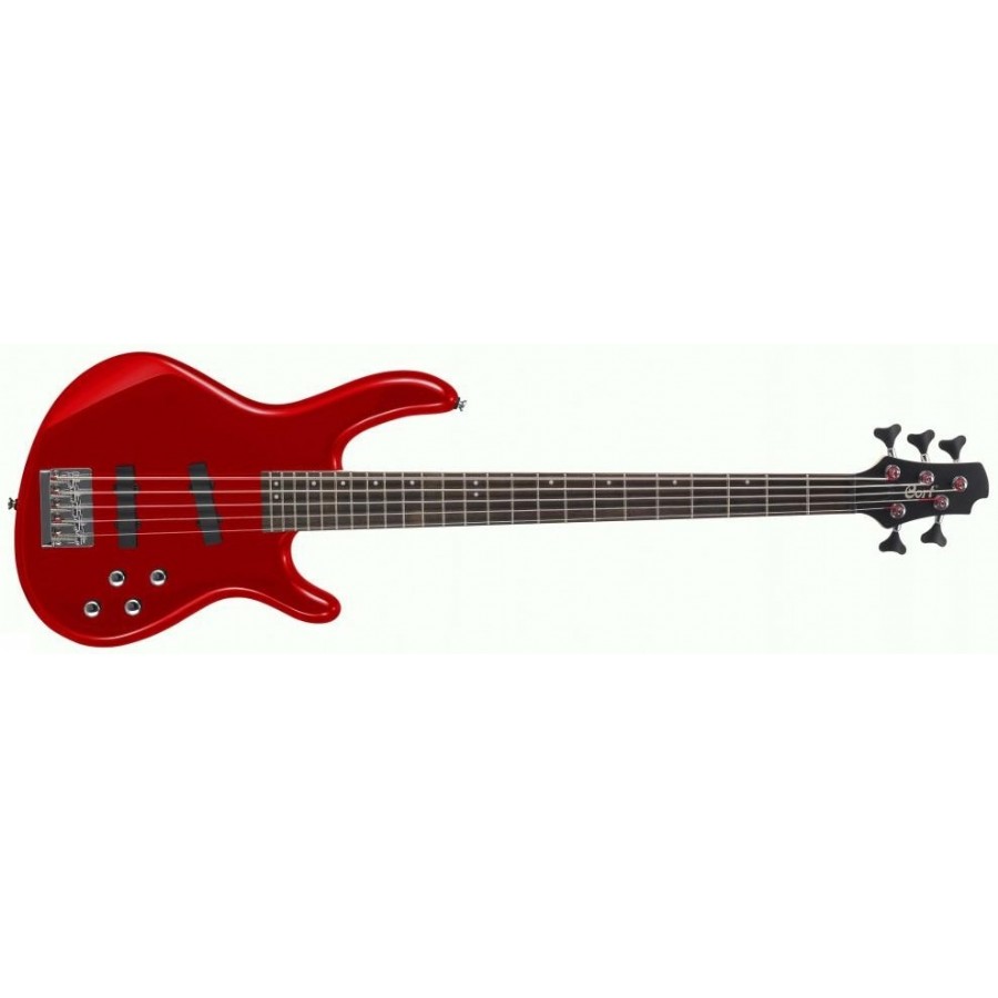 Cort Action V AB5AC (Aktif) RM - Red Metallic Bas Gitar 5 Telli