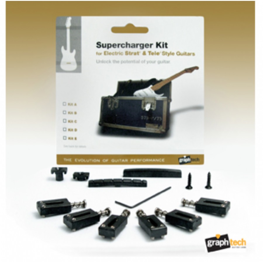 Graphtech Supercharger Strat and Tele Style Guitars Kit E PX-8001-00 Donanım Seti