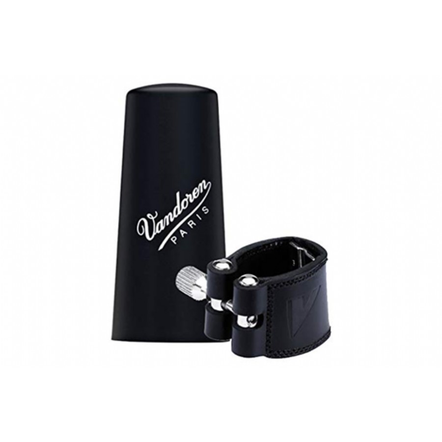 Vandoren Leather Ligature for Bb Clarinet Plastik Kapaklı Klarnet Ligatür&Kapak