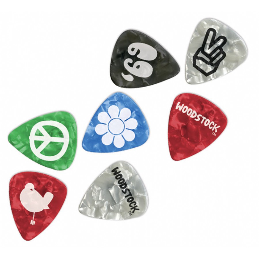 Planet Waves Woodstock Picks 1CAC4-10WS - Medium - 10 Adet Pena