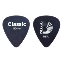DAddario Classic Celluloid Black Celluloid Light .50mm - 1 Adet