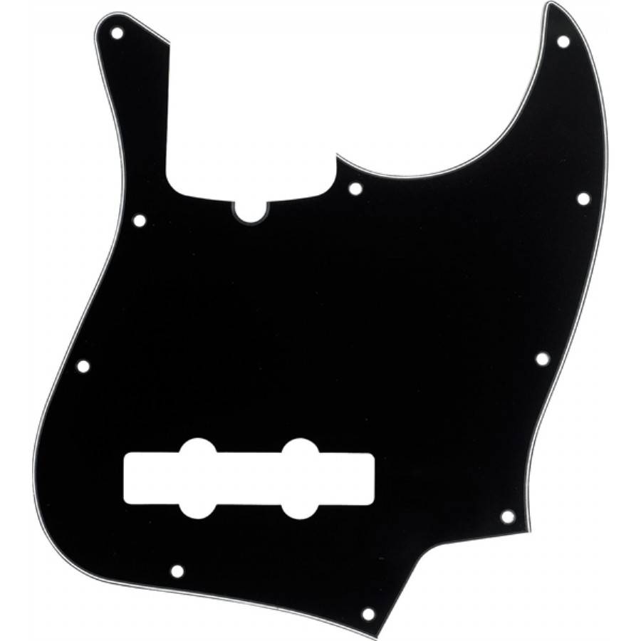 Fender 10-Hole Contemporary Jazz Bass Pickguards Siyah Bas Gitar Pickguard