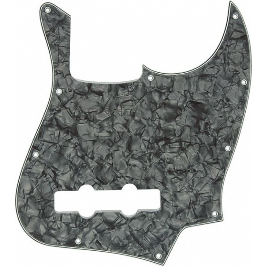 Fender 10-Hole Contemporary Jazz Bass Pickguards Siyah Sedefli Bas Gitar Pickguard