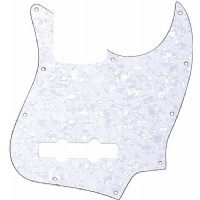 Fender 10-Hole Contemporary Jazz Bass Pickguards White Moto