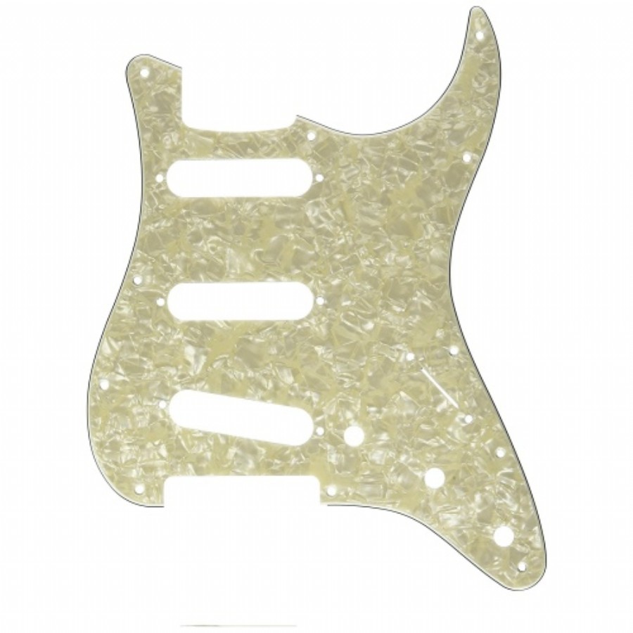 Fender Standard Stratocaster 11 Hole S/S/S Pickguards Aged White Pickguard