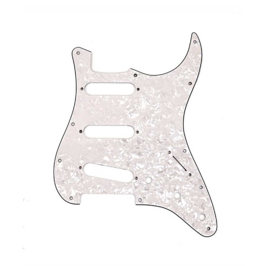 Fender Standard Stratocaster 11 Hole S/S/S Pickguards White Pearl Pickguard