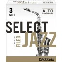 D'addario Select Jazz Alto Saxophone Filed Reeds 3S - Soft - RSF10ASX3S