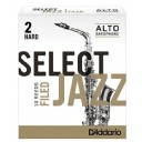 D'addario Select Jazz Alto Saxophone Filed Reeds 2H - Hard - RSF10ASX2H