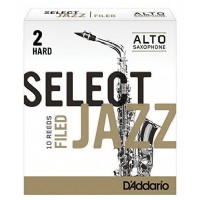 D'addario Select Jazz Alto Saxophone Filed Reeds 2H - Hard - RSF10ASX2H