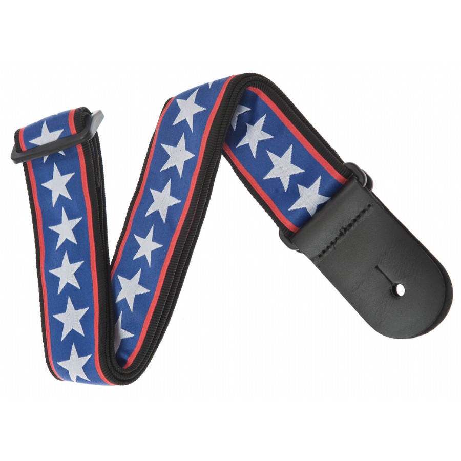 DAddario Nylon Woven Guitar Straps 50A10 - Stars & Stripes Gitar Askısı