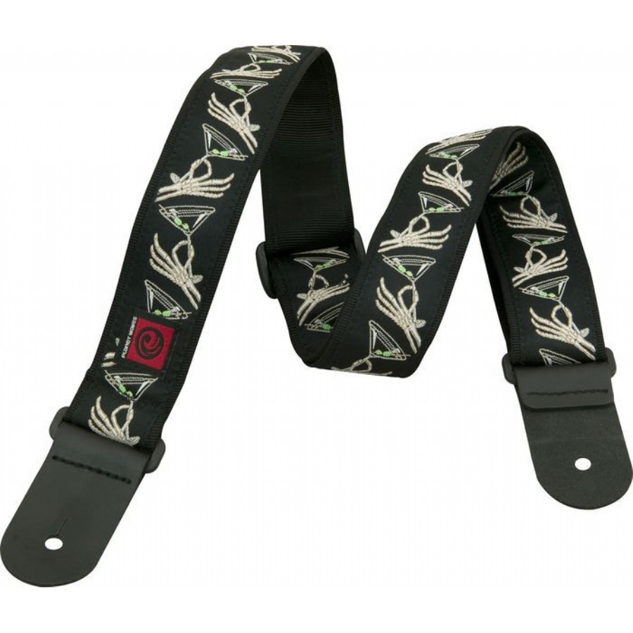 DAddario Nylon Woven Guitar Straps 50C07 - Skeleton Glass Gitar Askısı