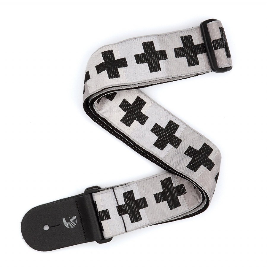 DAddario Nylon Woven Guitar Straps T20W1509 - Checkered Crosses Gitar Askısı