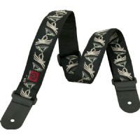 DAddario Nylon Woven Guitar Straps 50C07 - Skeleton Glass
