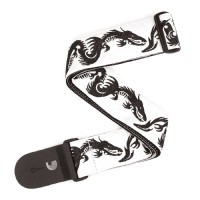 DAddario Nylon Woven Guitar Straps T20W1500 - Dragon Tattoo Art