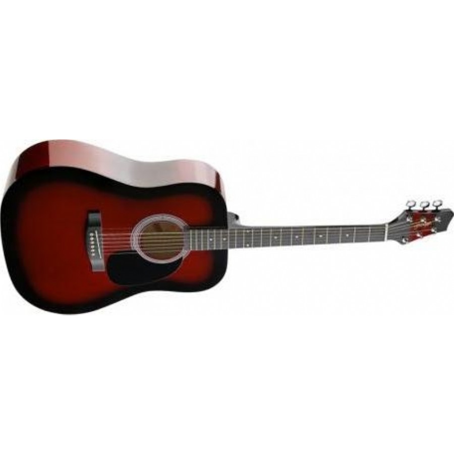 Stagg SW201 RDS - Redburst Akustik Gitar