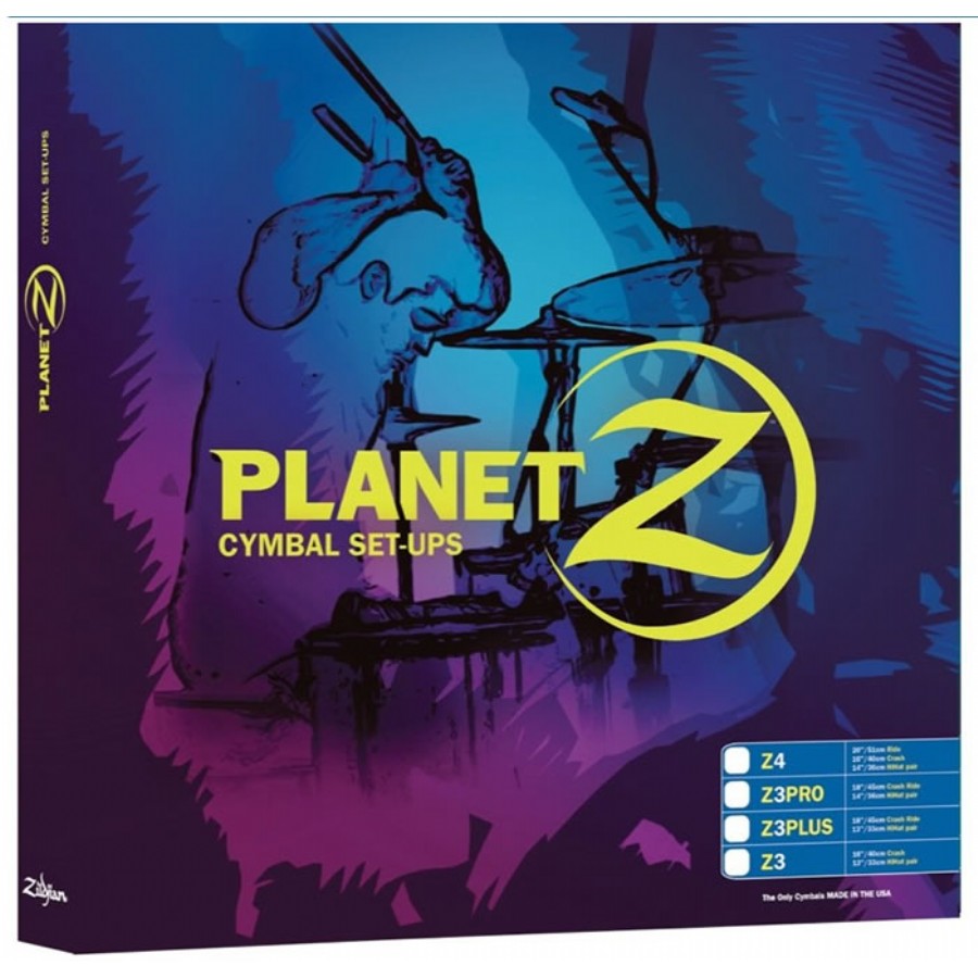 Zildjian Planet Z Z3 Pro Cymbal Pack Zil Seti