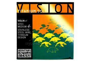 Thomastik Vision Titanium Solo Violin Medium VIT01 - E - Tek Tel - Keman Teli