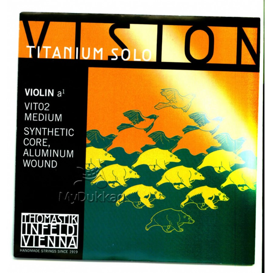 Thomastik Vision Titanium Solo Violin Medium VIT02 - A - Tek Tel Keman Teli
