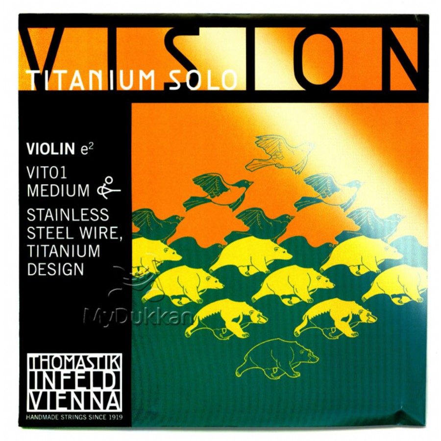 Thomastik Vision Titanium Solo Violin Medium VIT01 - E - Tek Tel Keman Teli