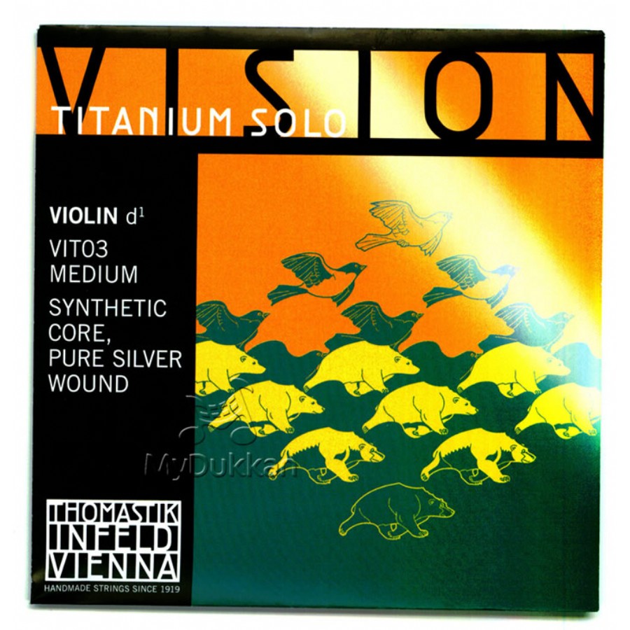 Thomastik Vision Titanium Solo Violin Medium VIT03- D - Tek Tel Keman Teli