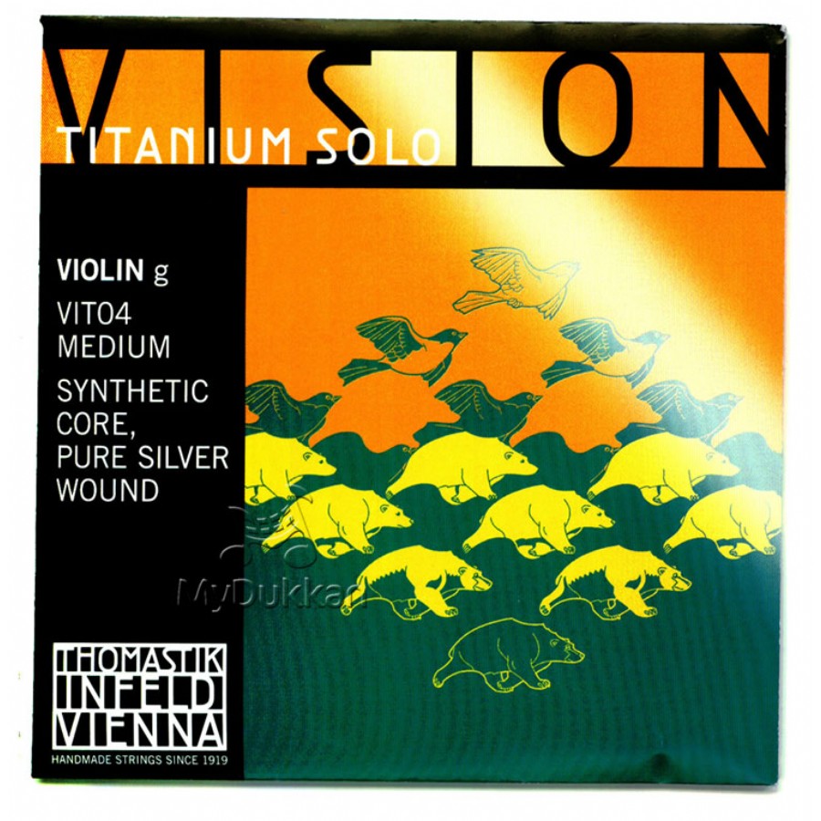 Thomastik Vision Titanium Solo Violin Medium VIT04 - G - Tek Tel Keman Teli