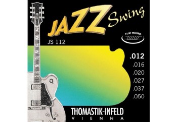 Thomastik JS112 Jazz Swing Electric Flatwound Medium Light Takım Tel - Elektro Gitar Teli 012-050
