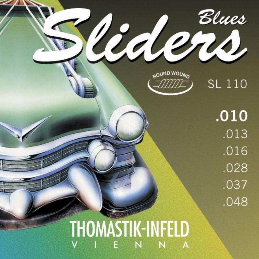 Thomastik SL110 Sliders Medium Light Electric Guitar Strings Elektro Gitar Teli 010
