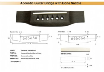 Dr. Parts RABR1 - Akustik Gitar Köprüsü